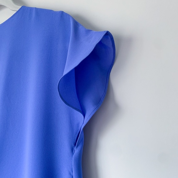 Soma Ruffle V-Neck Periwinkle Short Dress - Picture 7 of 8